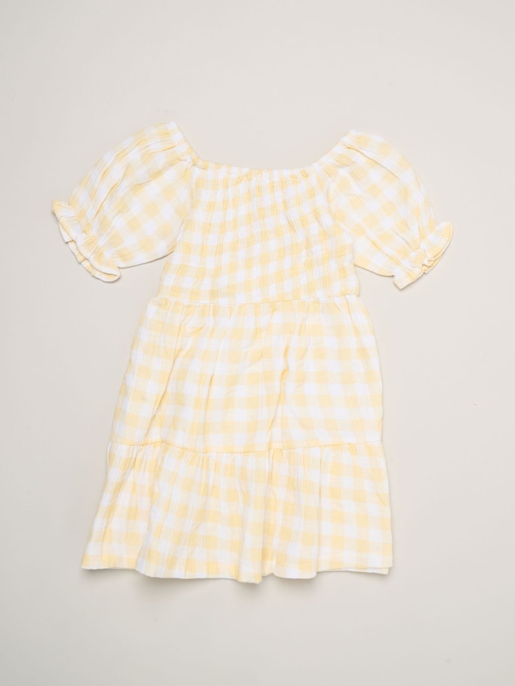 Miss Yellow Floral Print And Chambray Dresses 2 Pack - Image 5 of 5