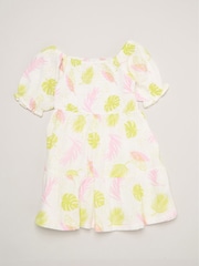 Miss Purple Floral Print And Chambray Dresses 2 Pack - Image 5 of 5