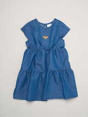 Miss Orange Floral Print And Chambray Dresses 2 Pack - Image 4 of 5