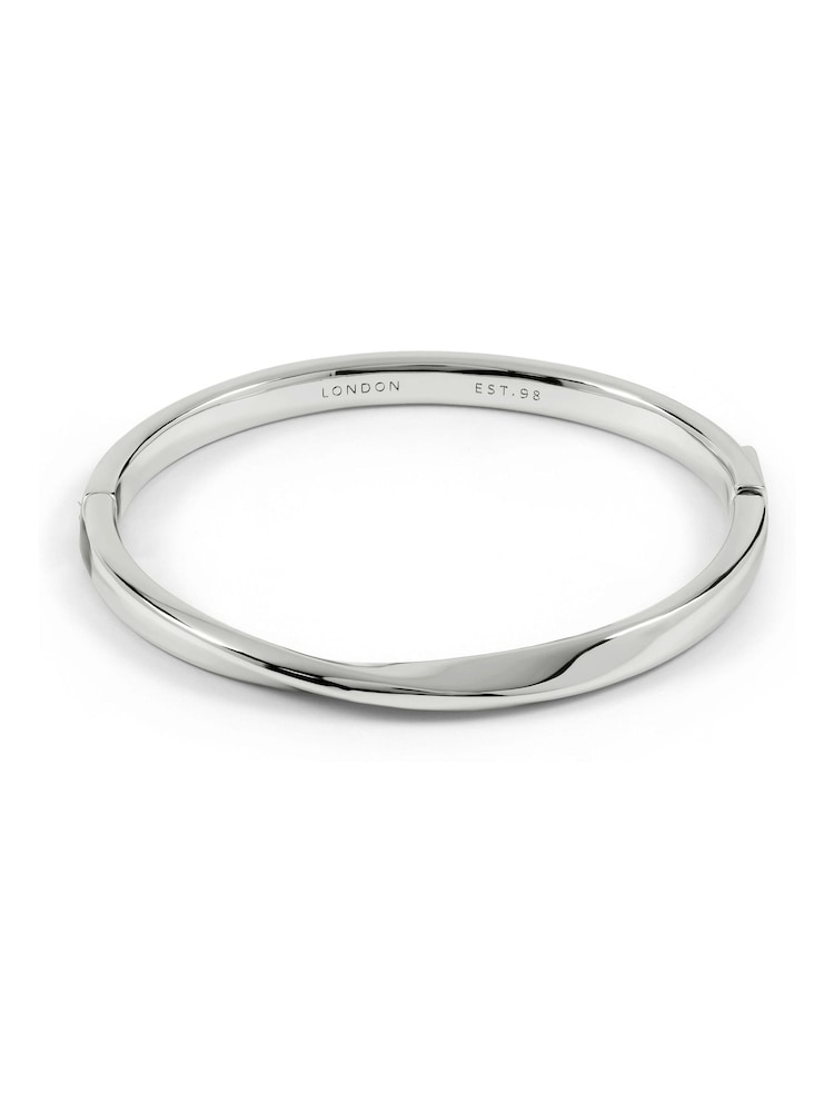 Radley Silver Tone Radley Silver Plated Twist Bangle - Image 2 of 5