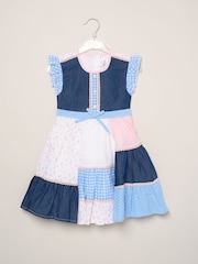 Miss Blue Floral Patchwork Dress - Image 1 of 3