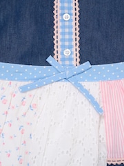 Miss Blue Floral Patchwork Dress - Image 3 of 3