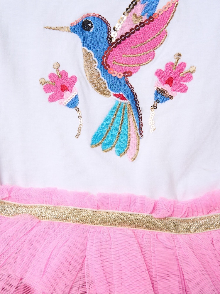 Miss Pink Sequin Embroidery Floral Tutu Dress - Image 3 of 3