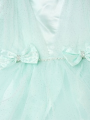 Miss Green Tulle Dress With Rhinestone And Bows Set - Image 3 of 3