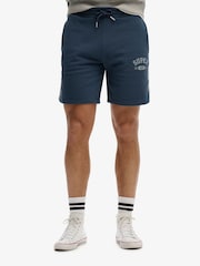 Superdry Blue Athletic Essentials Shorts - Image 4 of 5