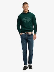 أخضر - كنزة بلوغو صغير وبياقة دائرية من Superdry - صورة 3 من 8