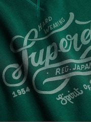 أخضر - كنزة بلوغو صغير وبياقة دائرية من Superdry - صورة 8 من 8