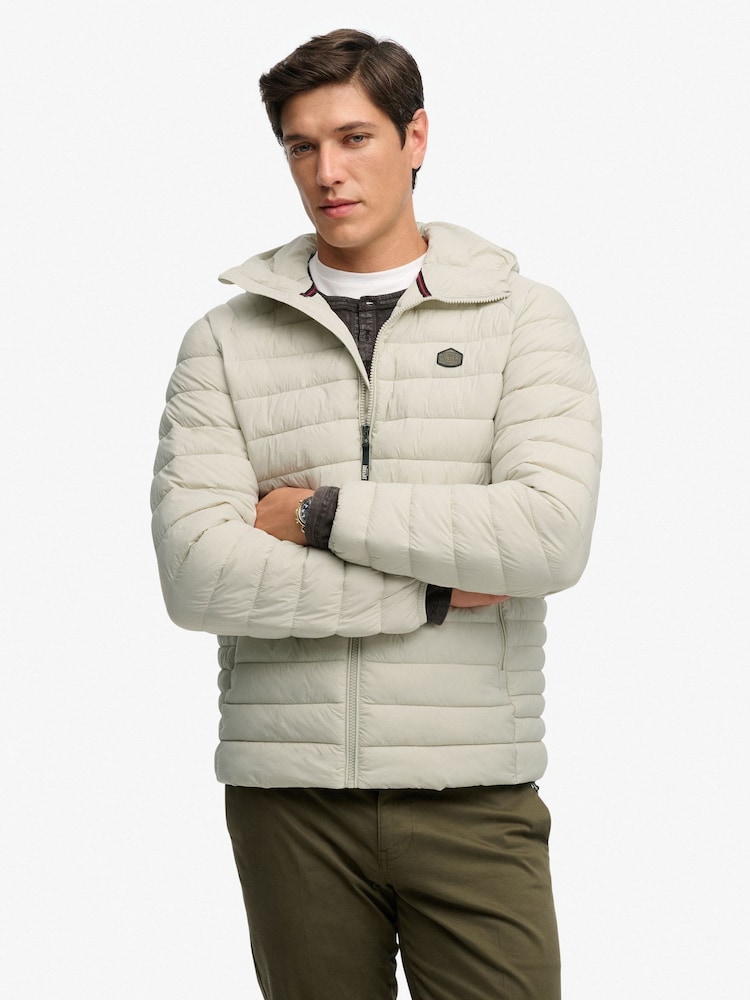 SUPERDRY Nude Hooded Fuji Lite Jacket - Image 2 of 8