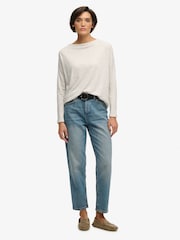 Γκρι - Superdry Studios Μπλούζα Μακρυμάνικη με λαιμόκοψη σε σχήμα βάρκα - Εικόνα 3 από 8