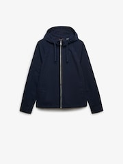 Blå - SUPERDRY Jakke med hette i vasket twill - Bilde 7 av 8