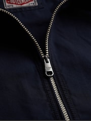 Blå - SUPERDRY Jakke med hette i vasket twill - Bilde 8 av 8