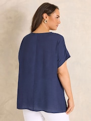 Evans Lace Yoke Top - Imaginea 3 din 5