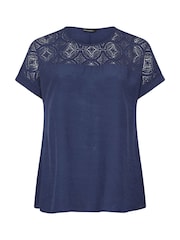 Evans Lace Yoke Top - Imaginea 5 din 5