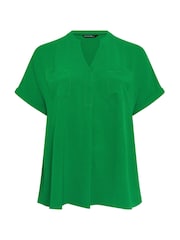 Evans Green Short Sleeve Airflow Blouse - Image 5 of 5