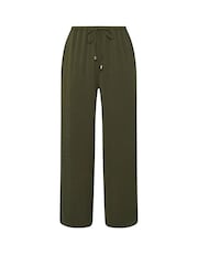 Evans Green Wide Leg Airflow Trousers - Image 5 of 5