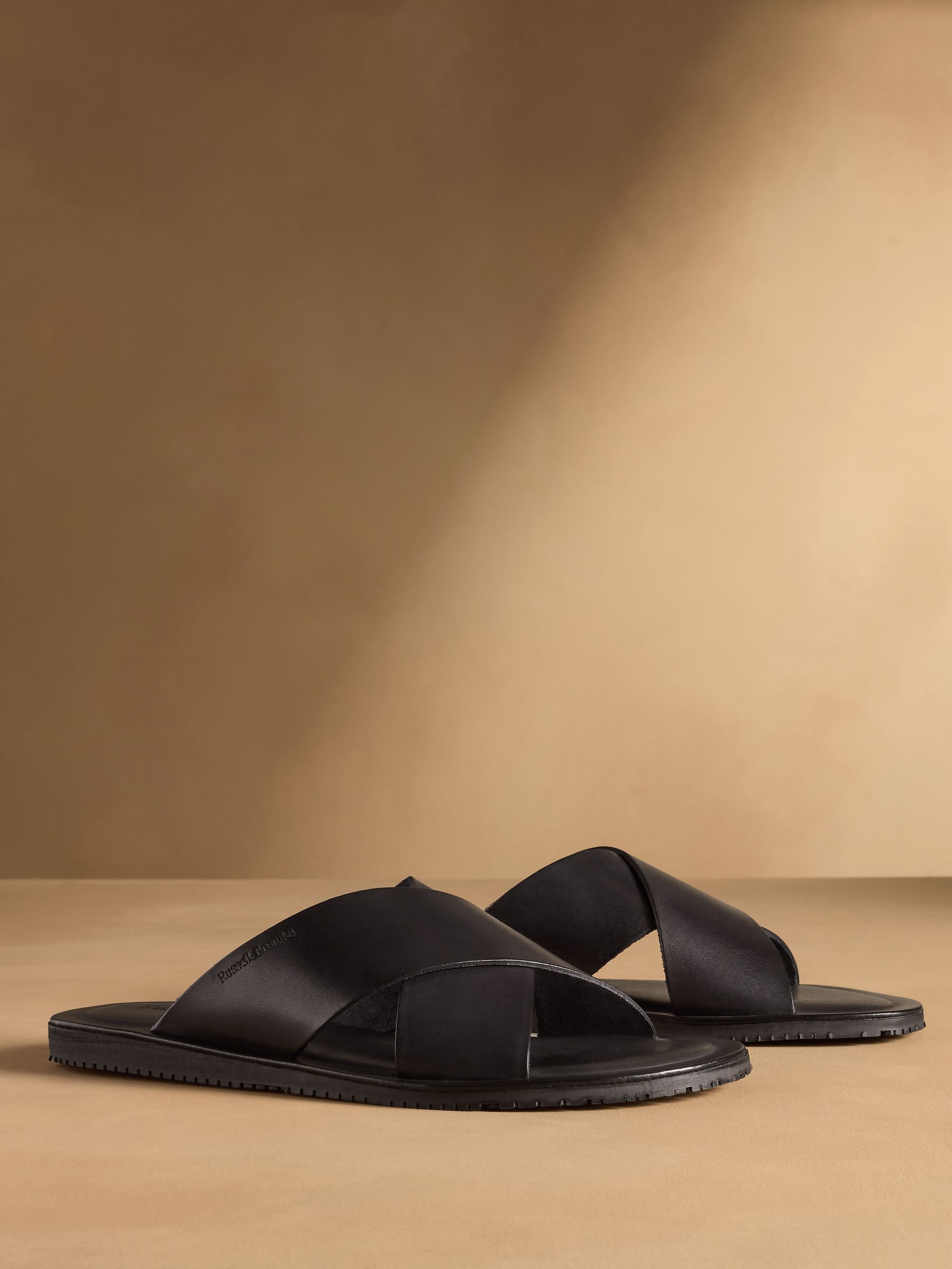 Buy Russell & Bromley Black Dalvey Cross Strap Sandals from Next