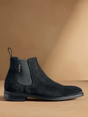 Russell & Bromley Black Suede Burlington Chelsea Boots - Image 2 of 7