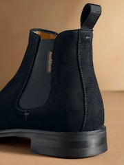 Russell & Bromley Black Suede Burlington Chelsea Boots - Image 4 of 7