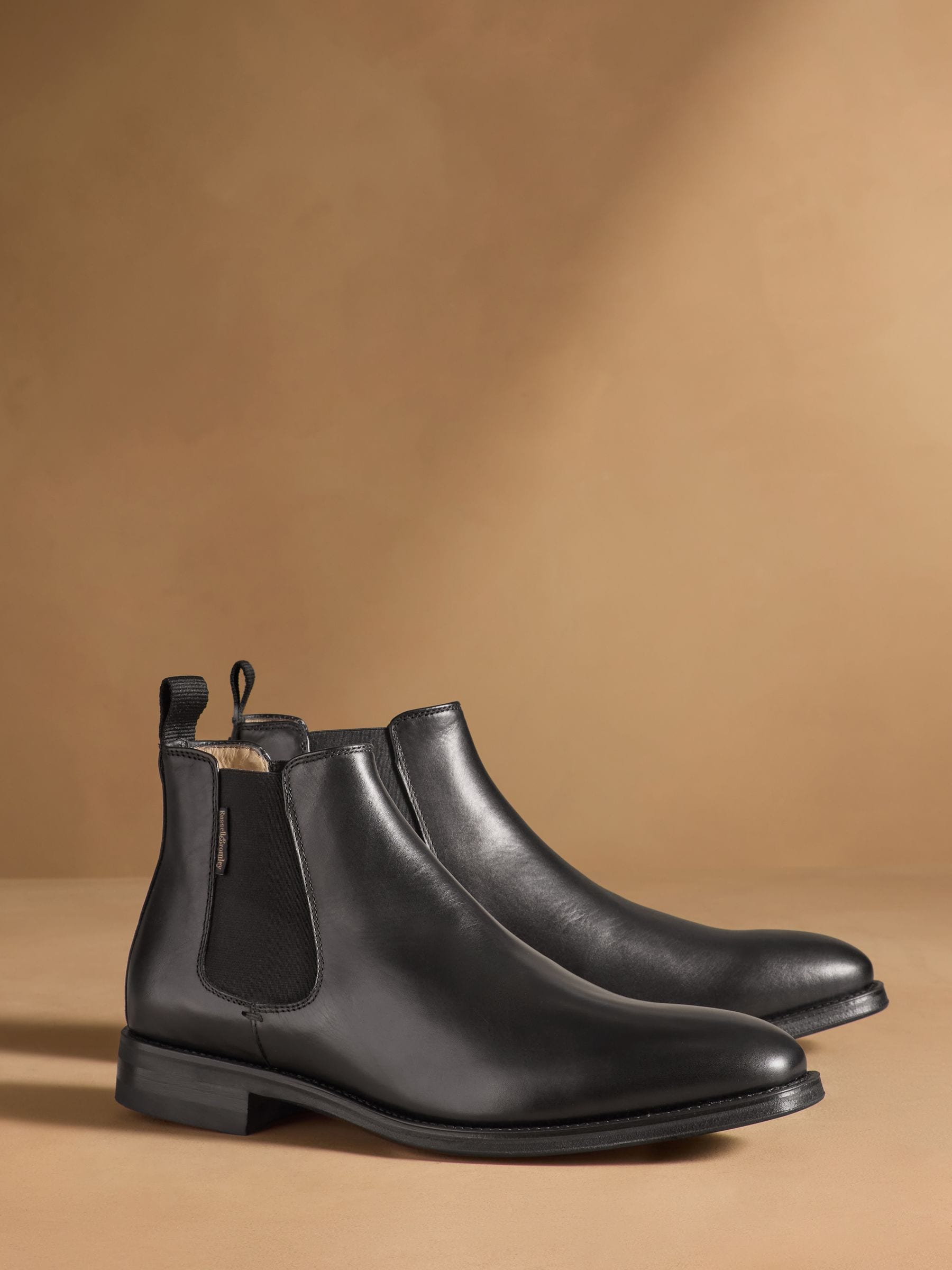 NWOB Russell & Bromley Black Suede Chelsea Boots Men’s Sz 44.5 Made in Portugal Russell & Bromley Clothing, Shoes & Accessories for sale | eBay main image 4