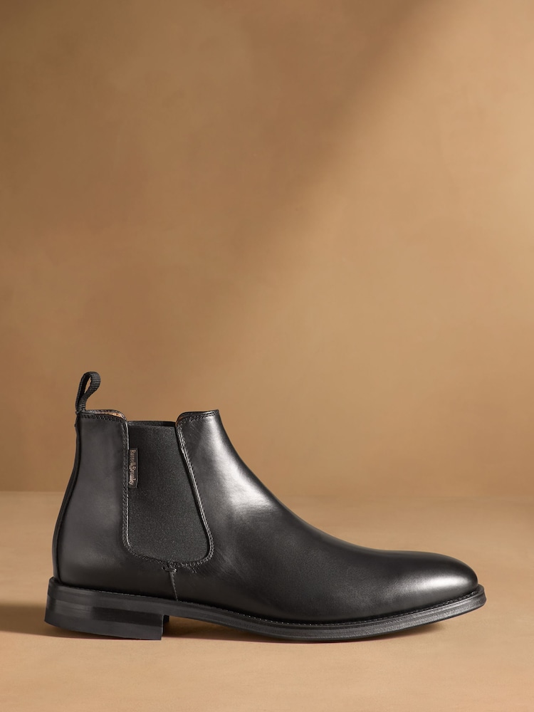 Russell & Bromley Black Burlington Chelsea Boots - Image 2 of 7