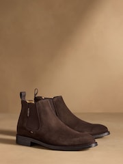 Russell & Bromley Brown Burlington Chelsea Boots - Image 1 of 7