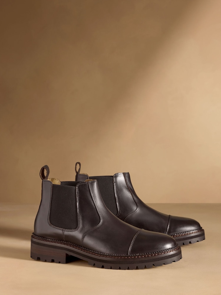 Russell & Bromley Black Keswick Chelsea Boots - Image 1 of 7