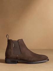 Russell & Bromley Chocolate Brown Burlington Chelsea Boots - Image 2 of 7