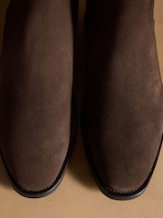 Russell & Bromley Chocolate Brown Burlington Chelsea Boots - Image 6 of 7