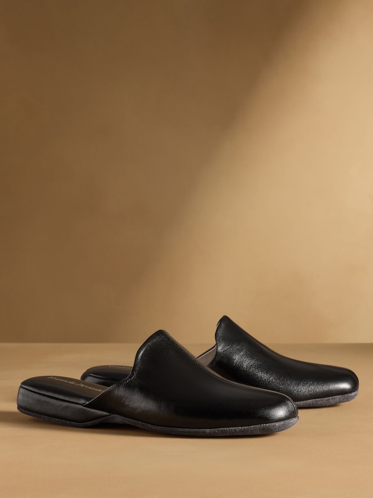 Noir - Russell & Bromley Dominic Mule Slippers - Image 1 de 7