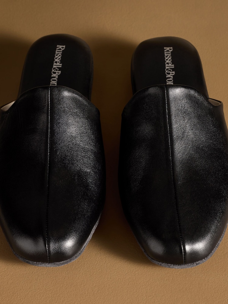 Noir - Russell & Bromley Dominic Mule Slippers - Image 7 de 7