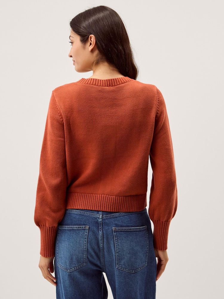 Monsoon Fiona Floral Embroidered Cardigan - Изображение 2 5