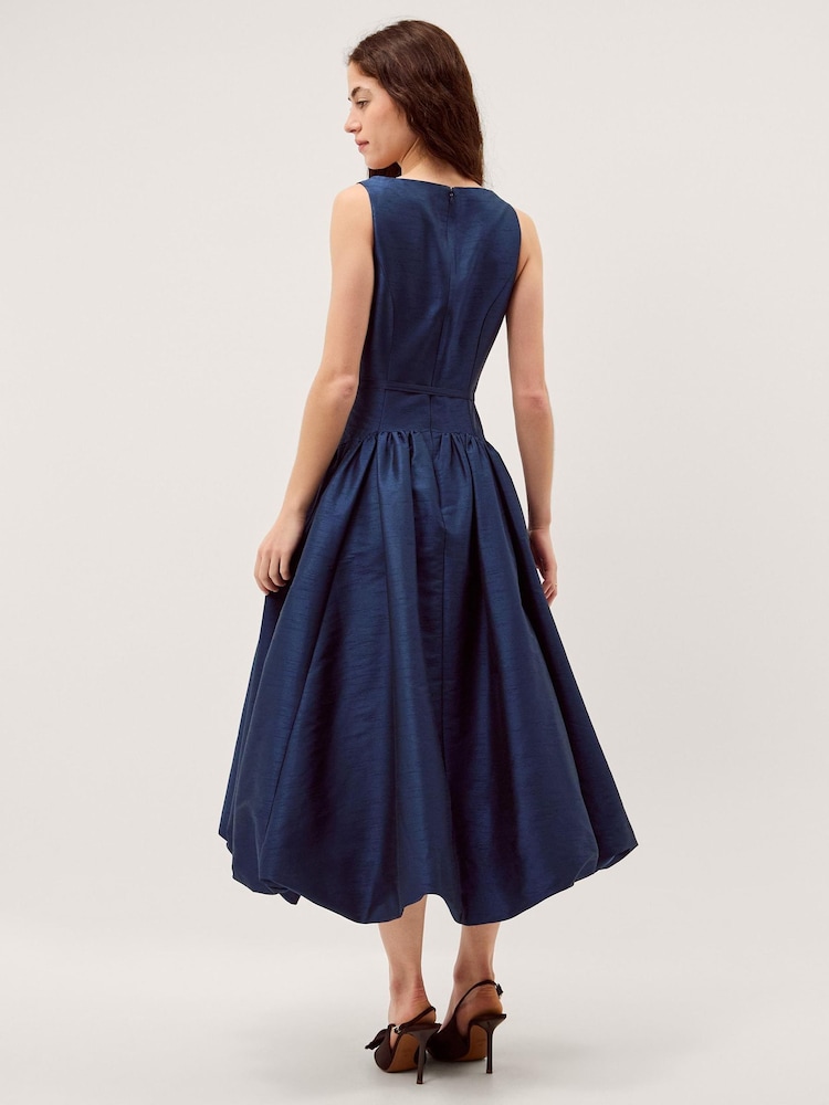 Monsoon Blue Mila Fit and Flare Midi Dress - Image 2 of 3