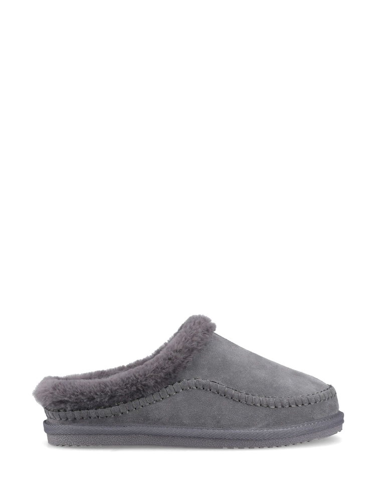 Hush Puppies Grey Anika Slippers - Image 1 of 2