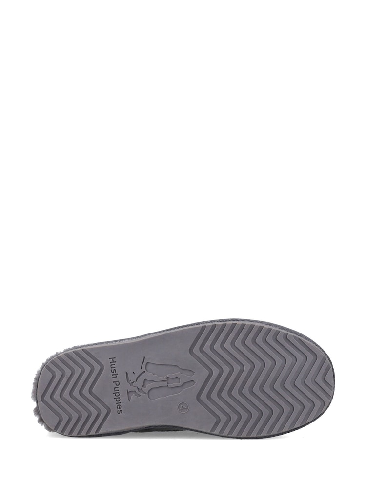 Hush Puppies Grey Anika Slippers - Image 2 of 2