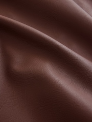 Chocolate Brown Faux Leather Mini Skirt - Image 8 of 8