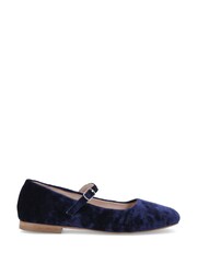 Niebieski - Aksamitne baleriny Hush Puppies Pasha - Obraz 1 z 1