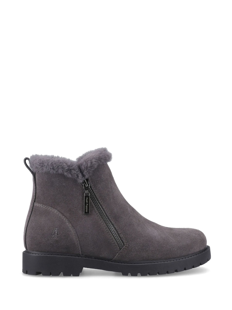 Hush Puppies Grey Hollis Zip Boots - Image 1 of 2
