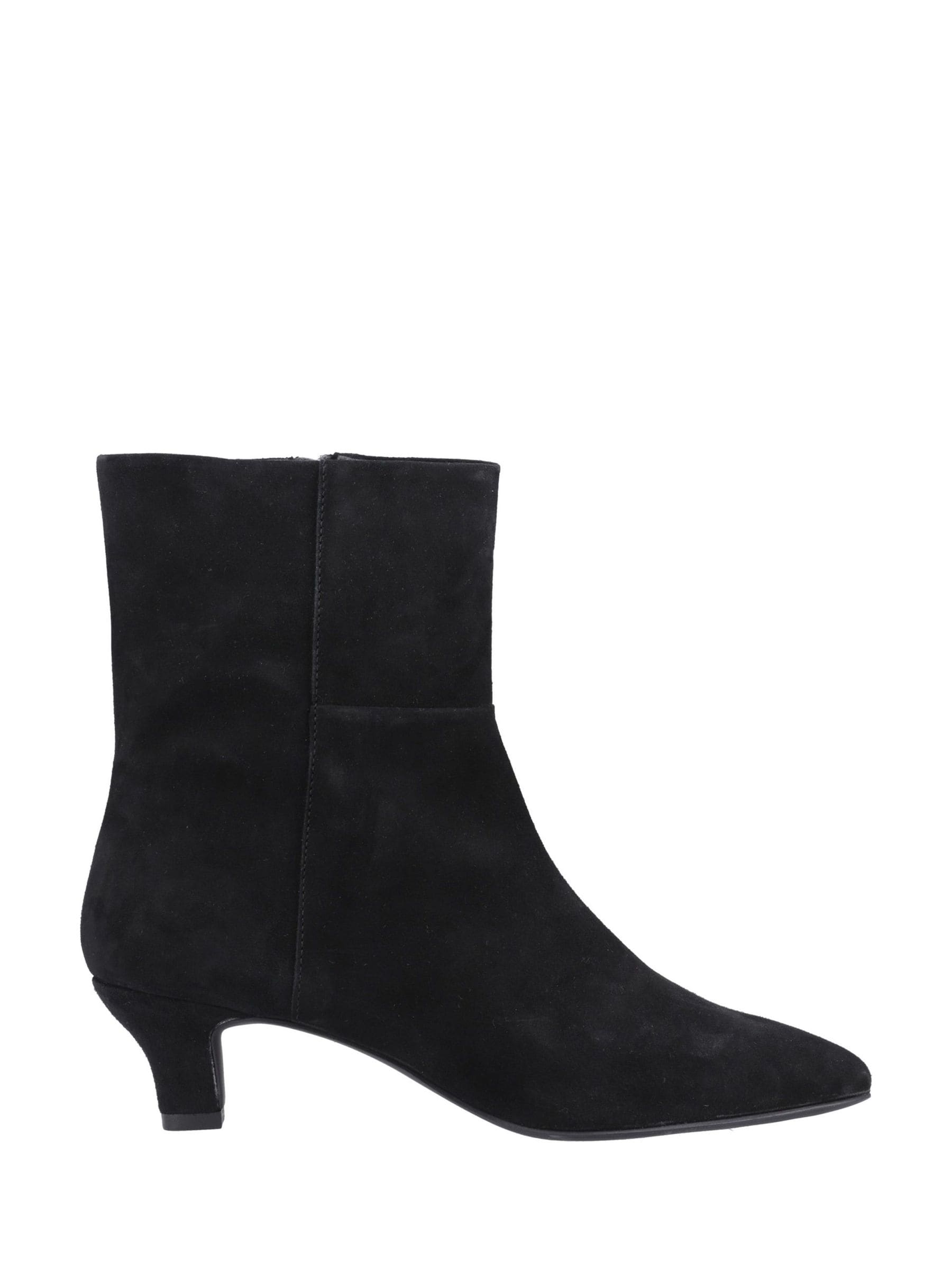 Hush Puppies Nahla Women's Ankle Boots with Kitten Heel, Black Leather, UK Size 8 - Image 4