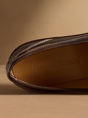 Russell & Bromley Brown Dalston Fringe Loafers - Image 5 of 7