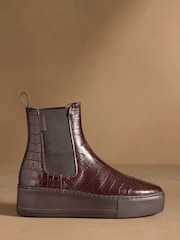 Russell & Bromley Brown Park Way Flatform Chelsea Boots - Image 2 of 7