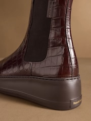 Russell & Bromley Brown Park Way Flatform Chelsea Boots - Image 6 of 7