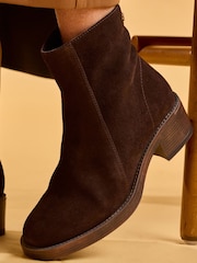 Hush Puppies Chocolate Ayla Ankle Boots - Image 1 of 6