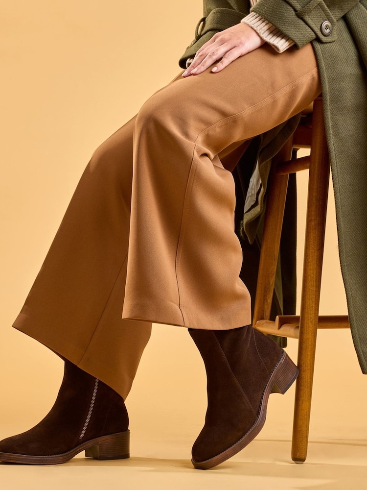 Hush Puppies Chocolate Ayla Ankle Boots - Image 2 of 6 Hush Puppies Chocolate Ayla Ankle Boots - Image 2 of 6