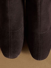 Russell & Bromley Brown Harrington Short Block Heel Sock Boots - Image 7 of 7