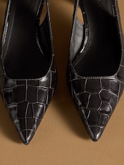 Russell & Bromley Brown Seathwait Slingback Heels - Image 7 of 7