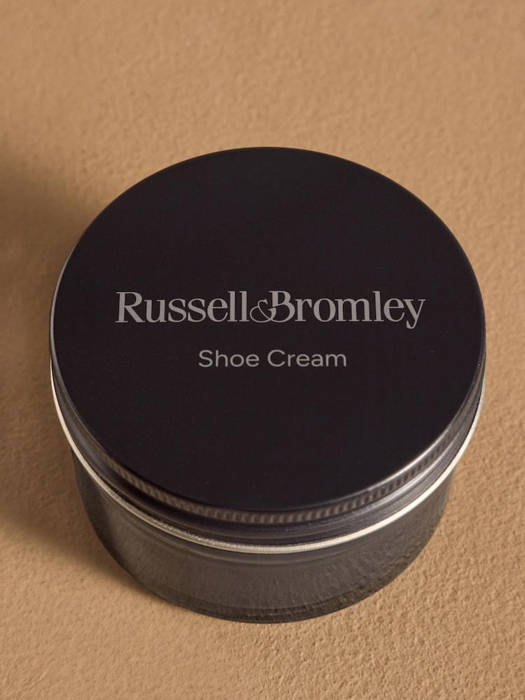 Russell & Bromley Black Leather Shoes Cream - Image 2 of 3