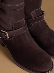 Russell & Bromley Glory Faux Fur Lined Biker Boots - 圖片 4，共 8