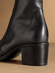 Russell & Bromley Black Kicking Slim Ankle Boots - Image 6 of 7
