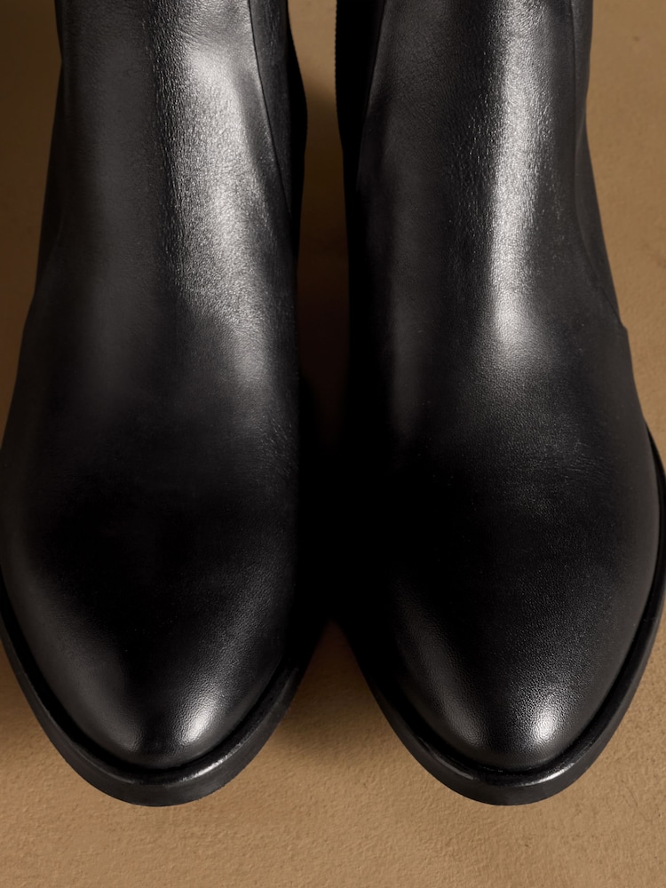 Russell & Bromley Black Kicking Slim Ankle Boots - Image 7 of 7