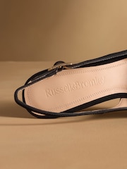 Russell & Bromley Black Suede Everleigh Slingback Stiletto Courts - Image 5 of 7